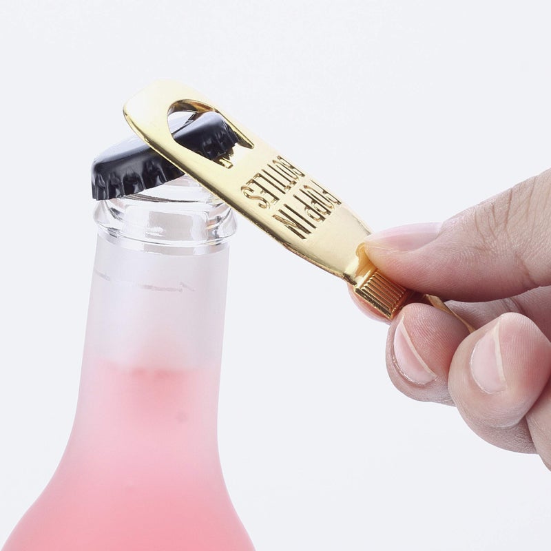 YFS 6 Pcs White Bottle Opener Baby Shower Return Gifts for Guest, Rose Gold Feeding Bottle Opener Wedding Favors,Super cute Party Favors Gift - Image 3